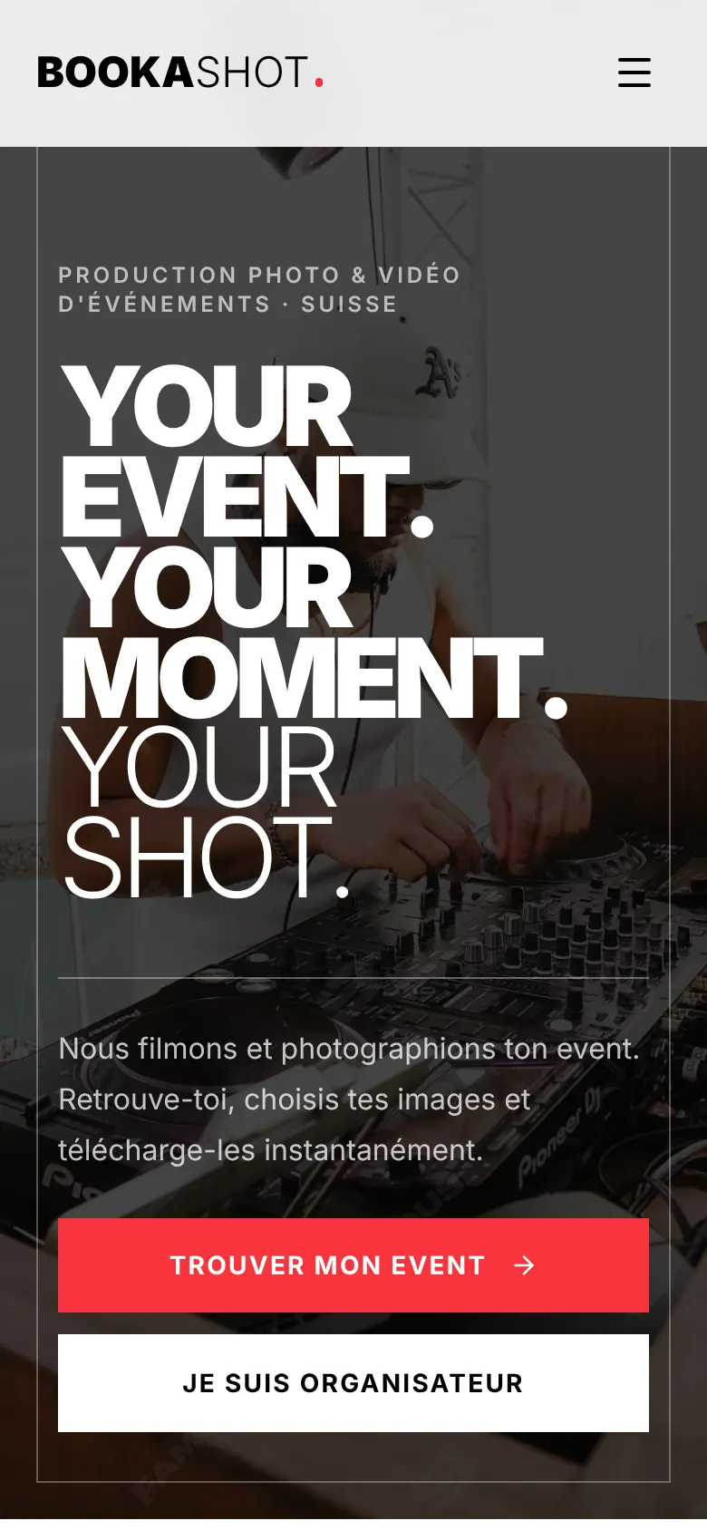 Accueil mobile