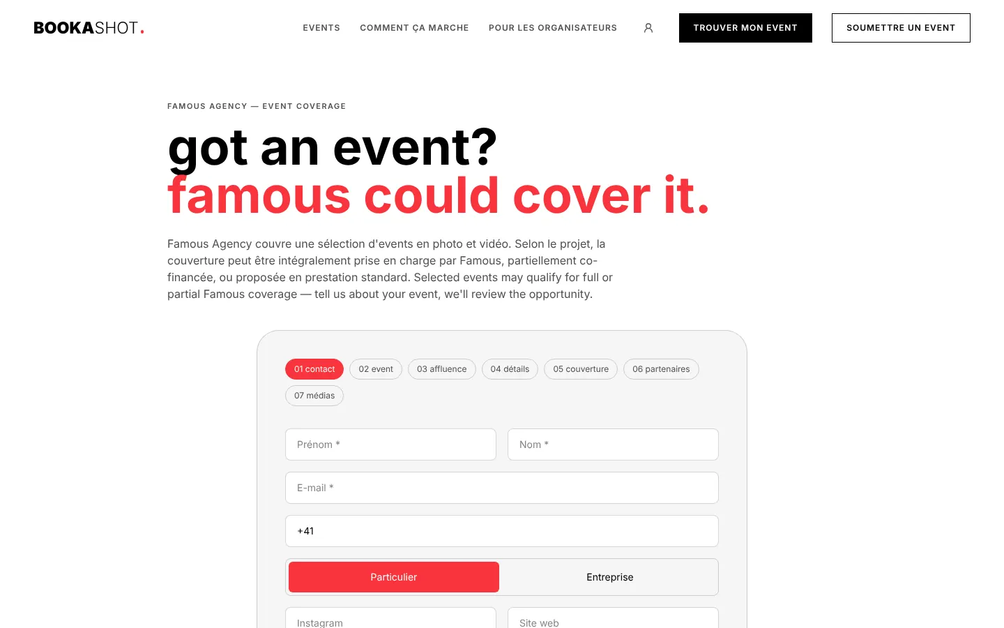 Soumettre un event