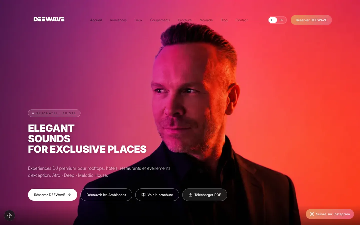 Accueil — « Elegant sounds for exclusive places »