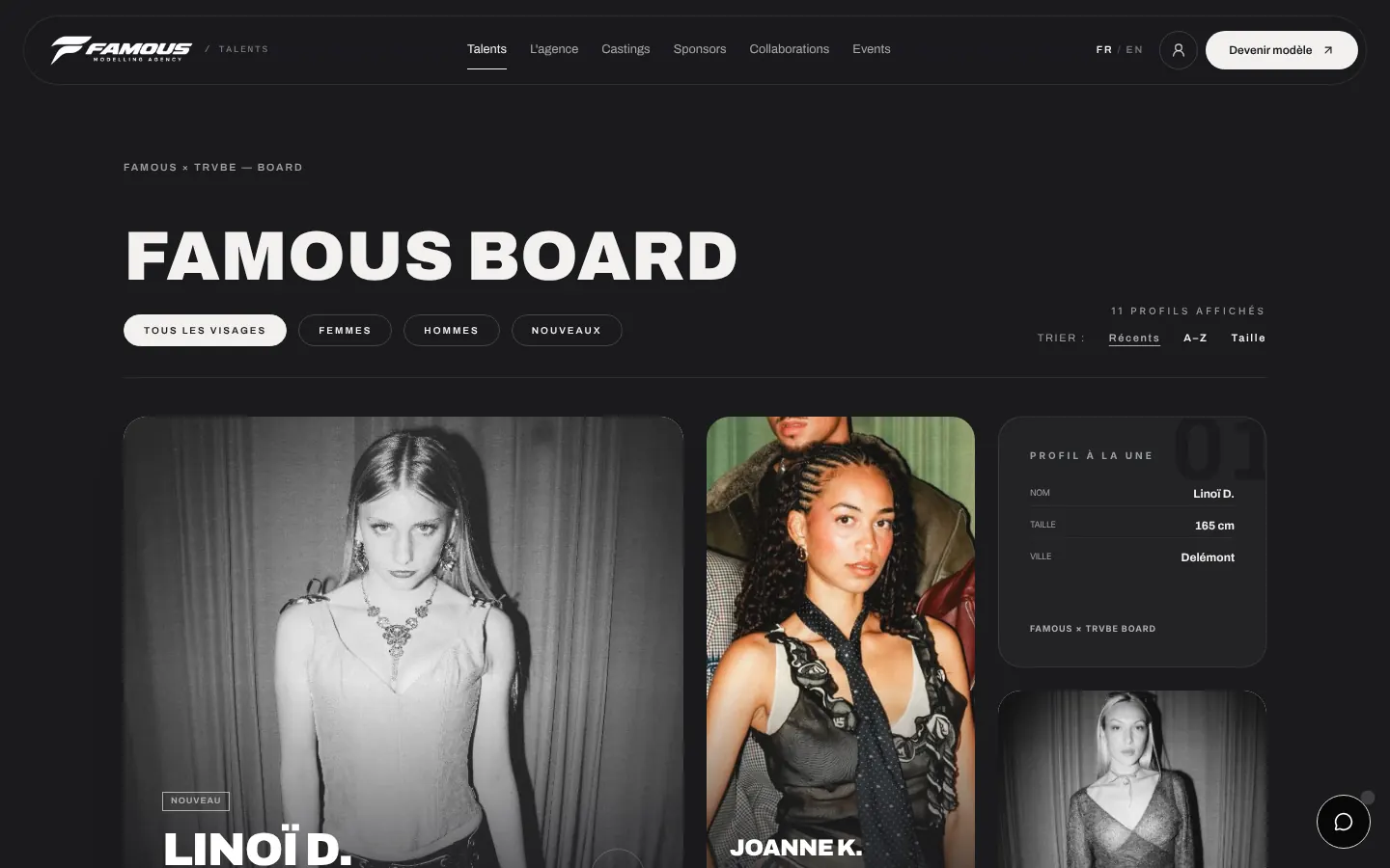 Famous Board — talents