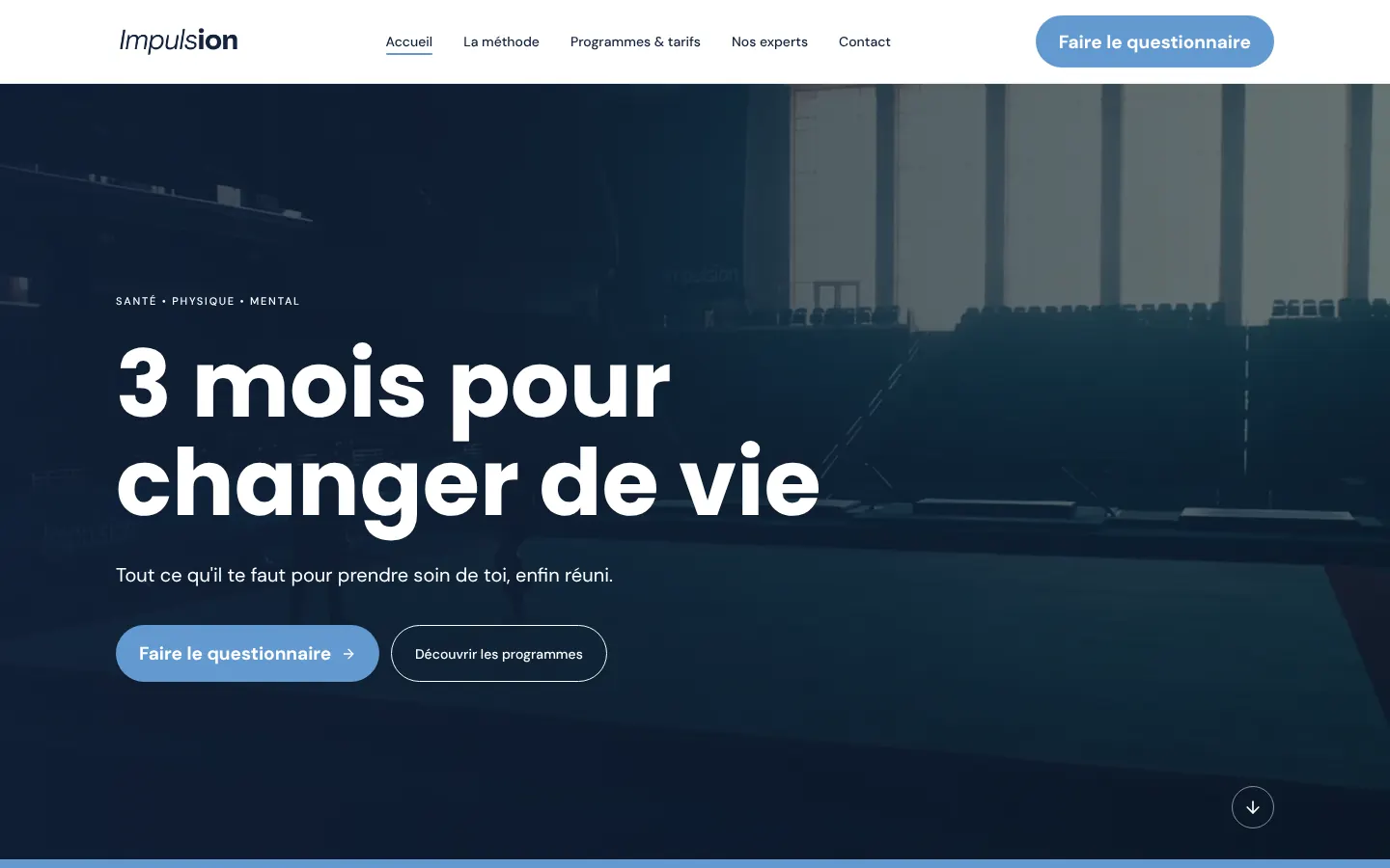 Accueil — « 3 mois pour changer de vie »