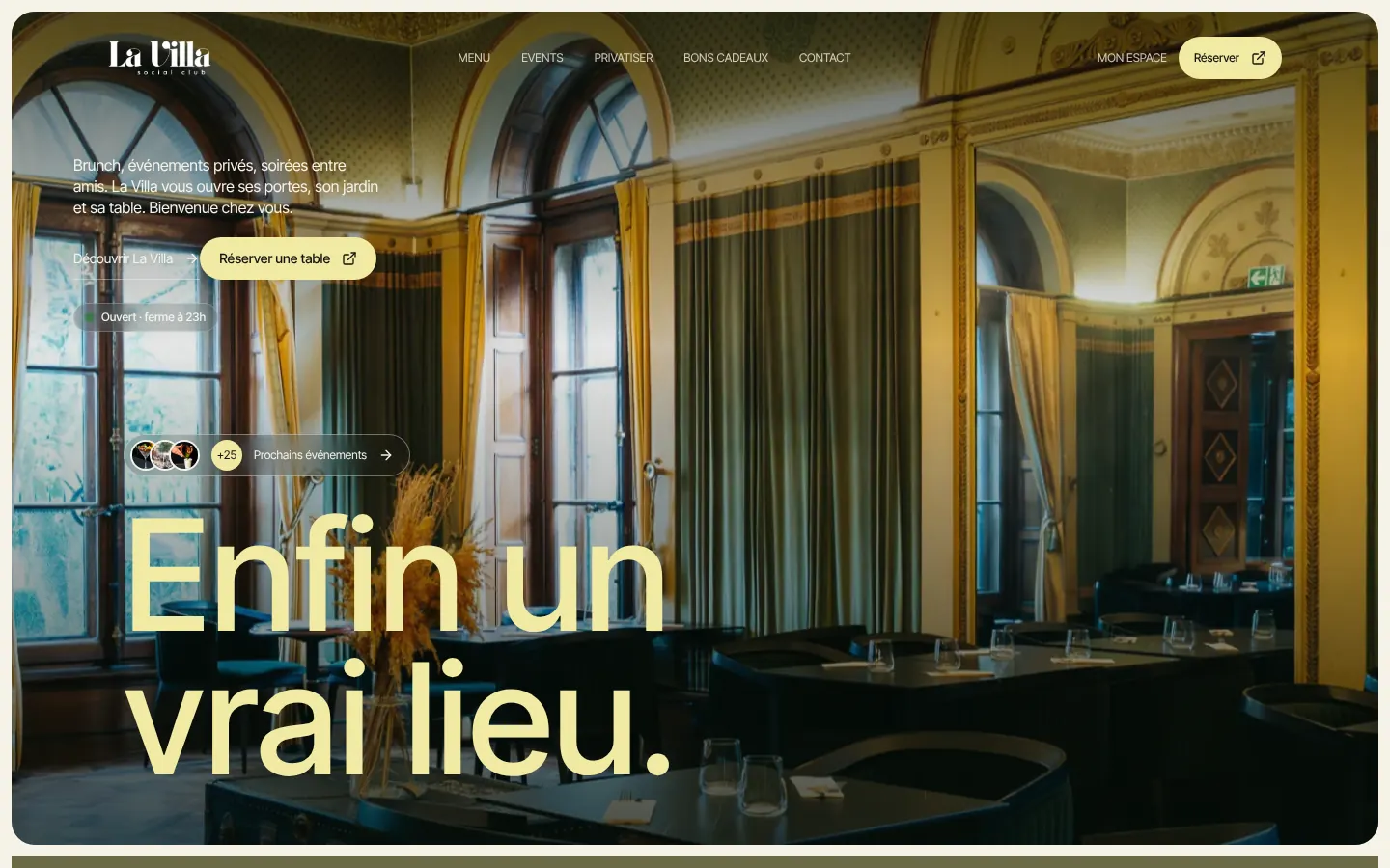 Accueil — « Enfin un vrai lieu »