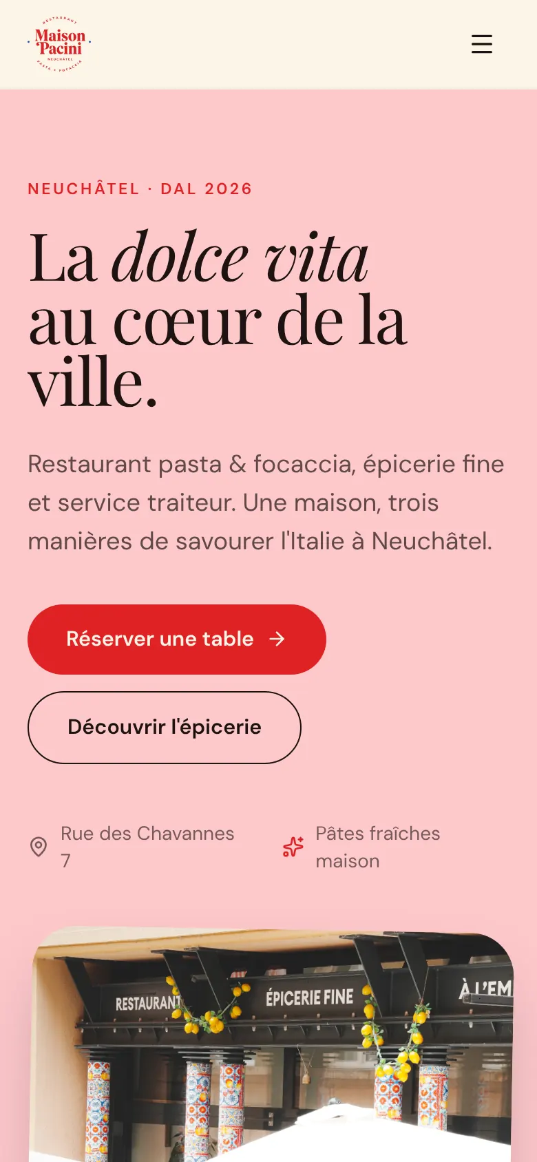 Accueil mobile