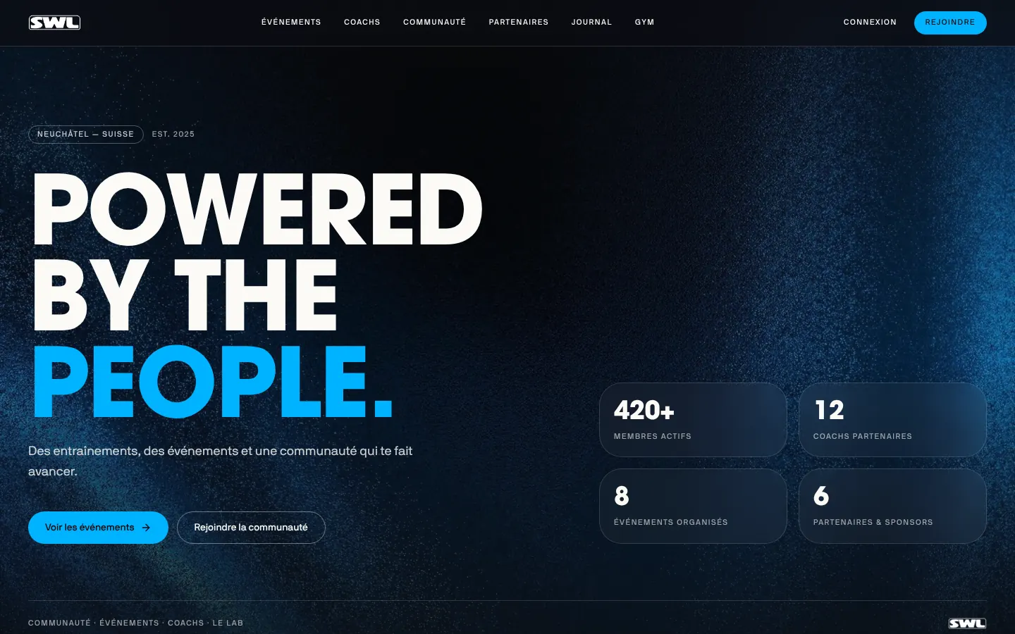 Accueil — « Powered by the people »