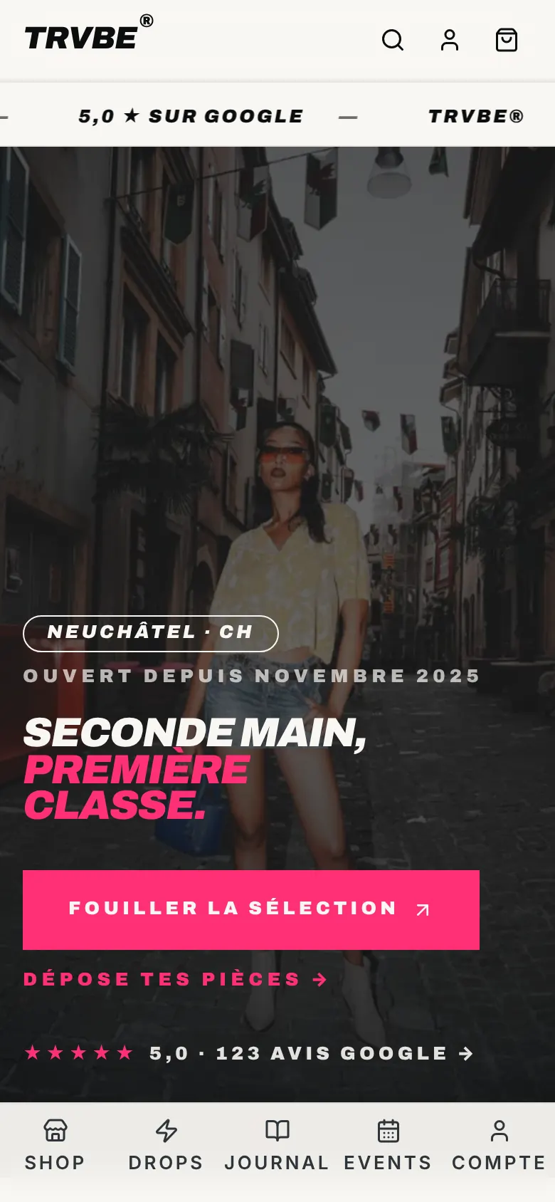 Accueil mobile