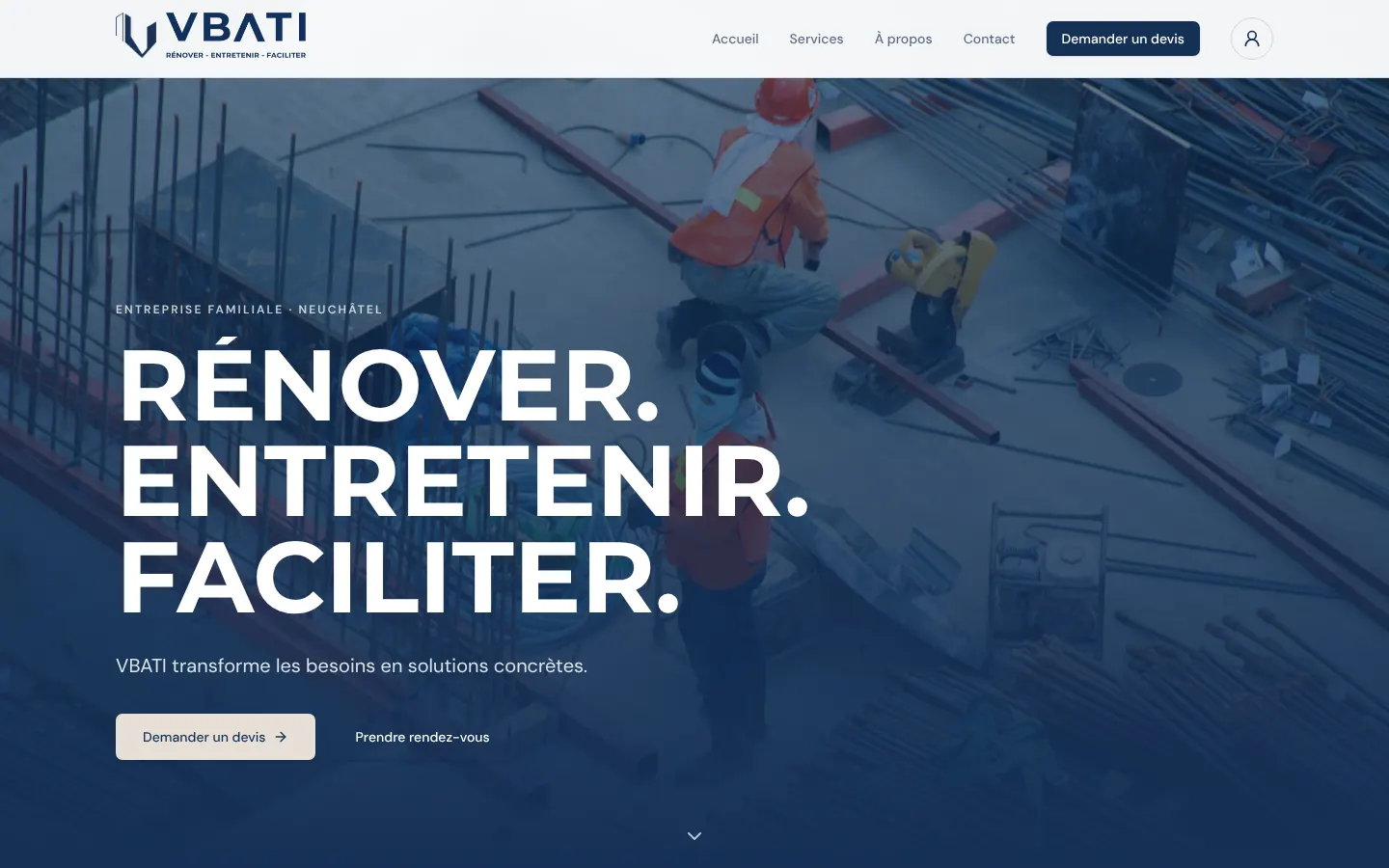 Accueil — « Rénover. Entretenir. Faciliter. »
